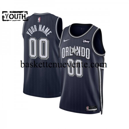 Maillot Basket Orlando Magic Personnalisé 2023-2024 Nike City Edition Navy Swingman - Enfant